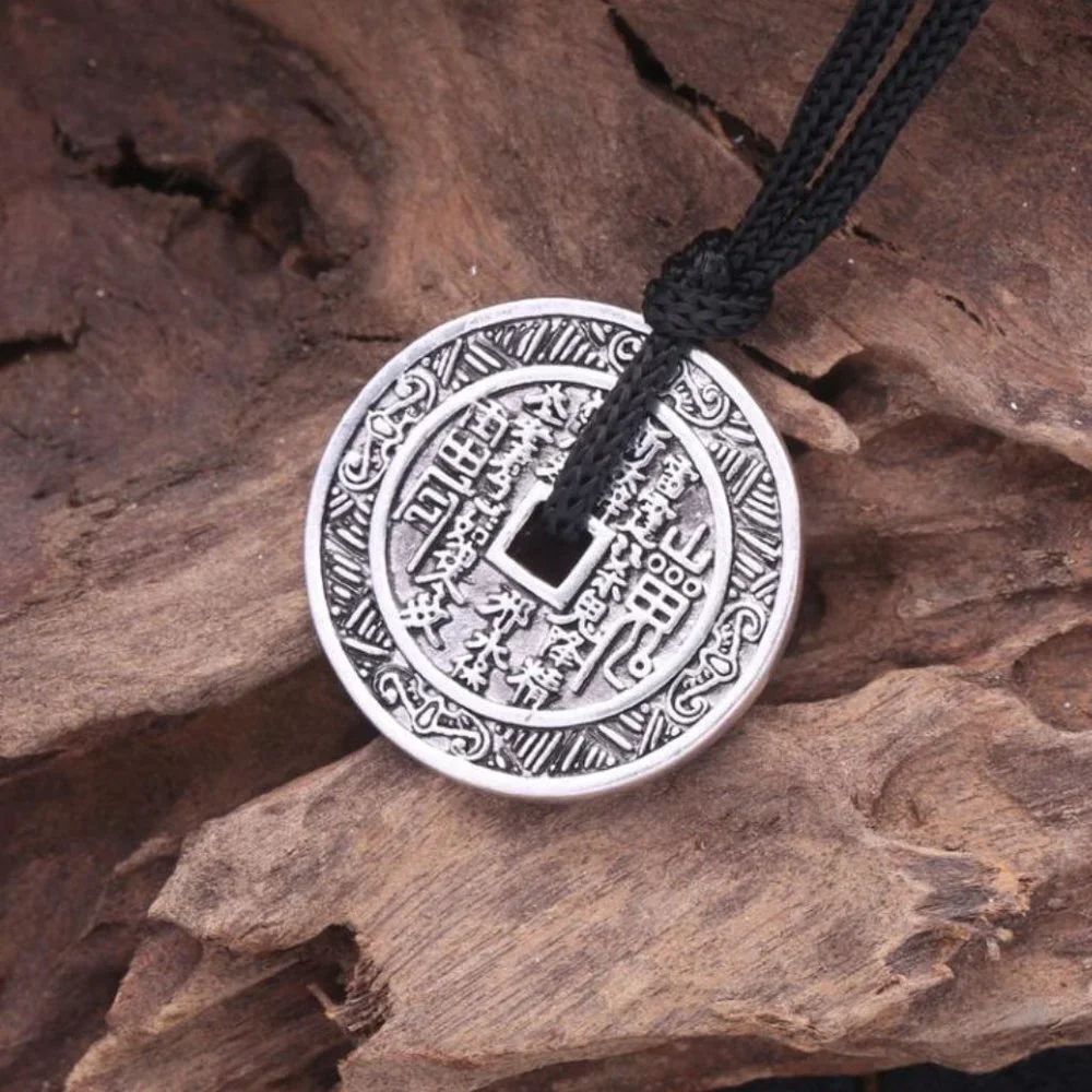 ❤️Chinese Tibetan Trigram Copper Necklace, N90201P152